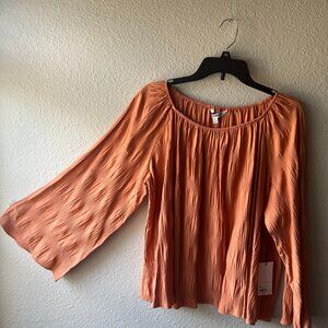 Women's Elizabeth And James Off The Shoulder Cropped Blouse Bell Sleeves